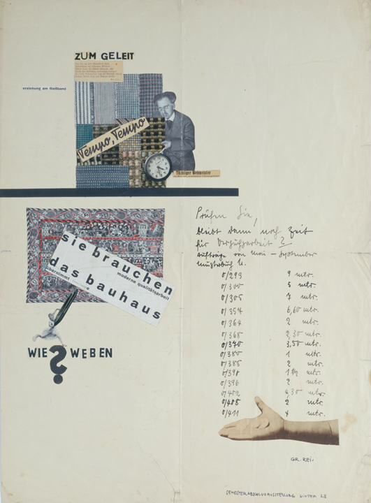 "sie brauchen das bauhaus", Autor: Grete Reinhardt, 1928.