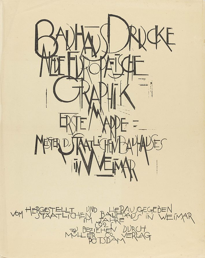 Bauhaus Prints. New European Graphics, First Issuse: Master of the Weimar State Bauhaus, design: Lyonel Feininger / production: Otto Dorfner, 1921
