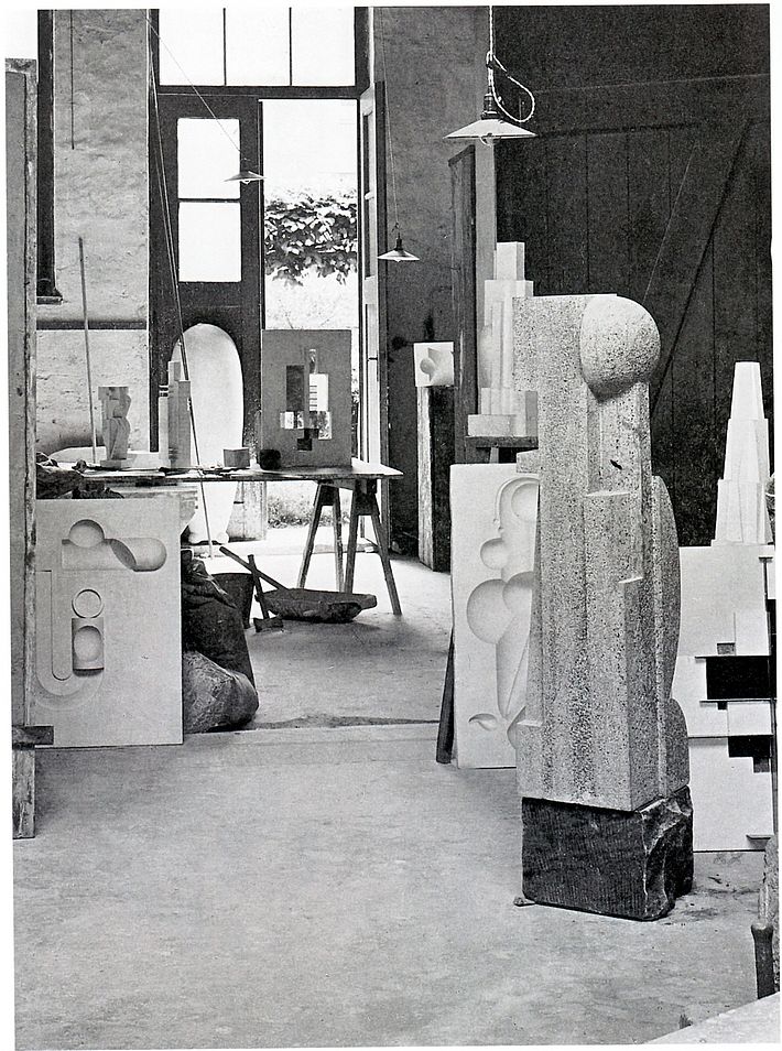 Workshop for Stone Sculpture, photo: unknown, 1923
