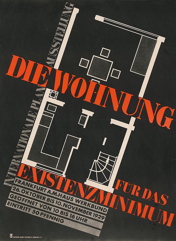Poster for the CIAM exhibition 1929