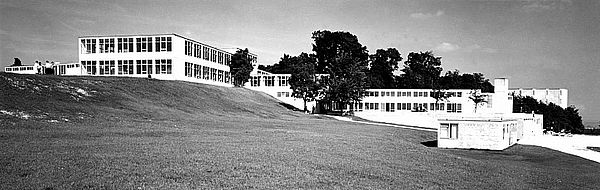 The building of the Hochschule für Gestaltung Ulm, 1955/56
